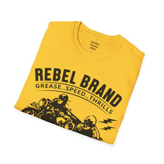 Rebel Brand Motorcycle Race Team Unisex Softstyle T-Shirt