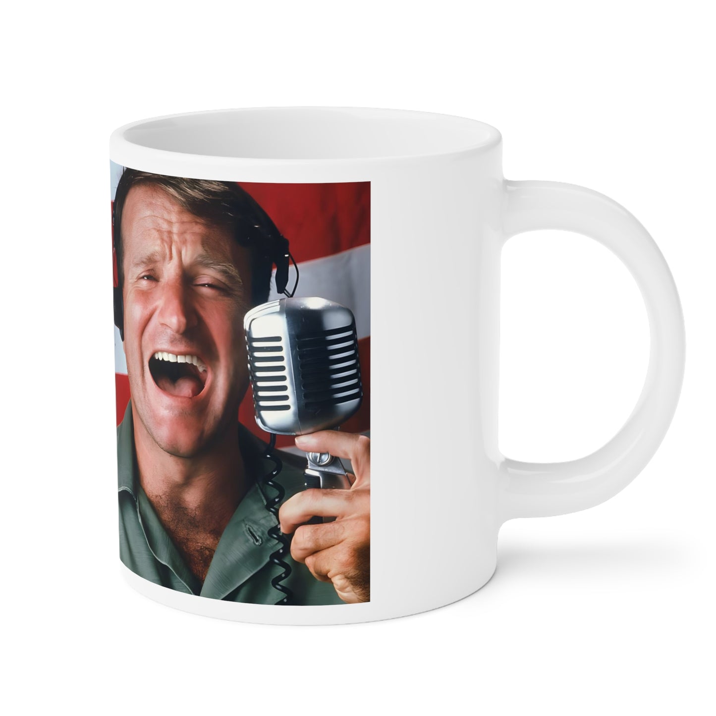 Adrian Cronauer says Good Morning Vietnam - Ceramic Mugs (11oz\15oz\20oz) Vietnam, Robin Williams, Movie Quote, Fan Gift, Funny Movie,