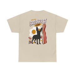 Breakfast Club Dog T‑Shirt — Retro Bacon & Eggs Graphic Tee
