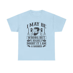 Humorous Barber Tee, Funny Barber Gifts, Unisex Cotton Shirt, Barber Appreciation, Father's Day Gift Tee, Hair Stylist T-Shirt