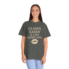 Classy Sassy T-shirt, Unisex Casual Top, Statement Tee, Gift for Her, Fashion Apparel, Birthday Humor Shirt