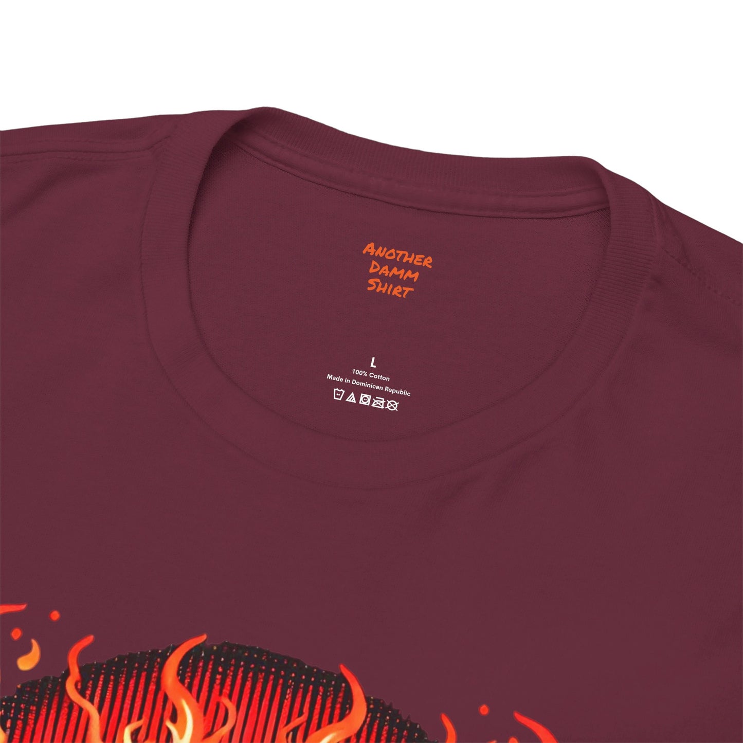 Fiery Fire Kraken - Graphic Unisex Heavy Cotton Tee