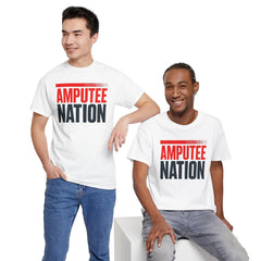 Amputee Nation Unisex Heavy Cotton Tee, Support Shirt, Gift for Amputees, Awareness Apparel, Casual Comfort Wear