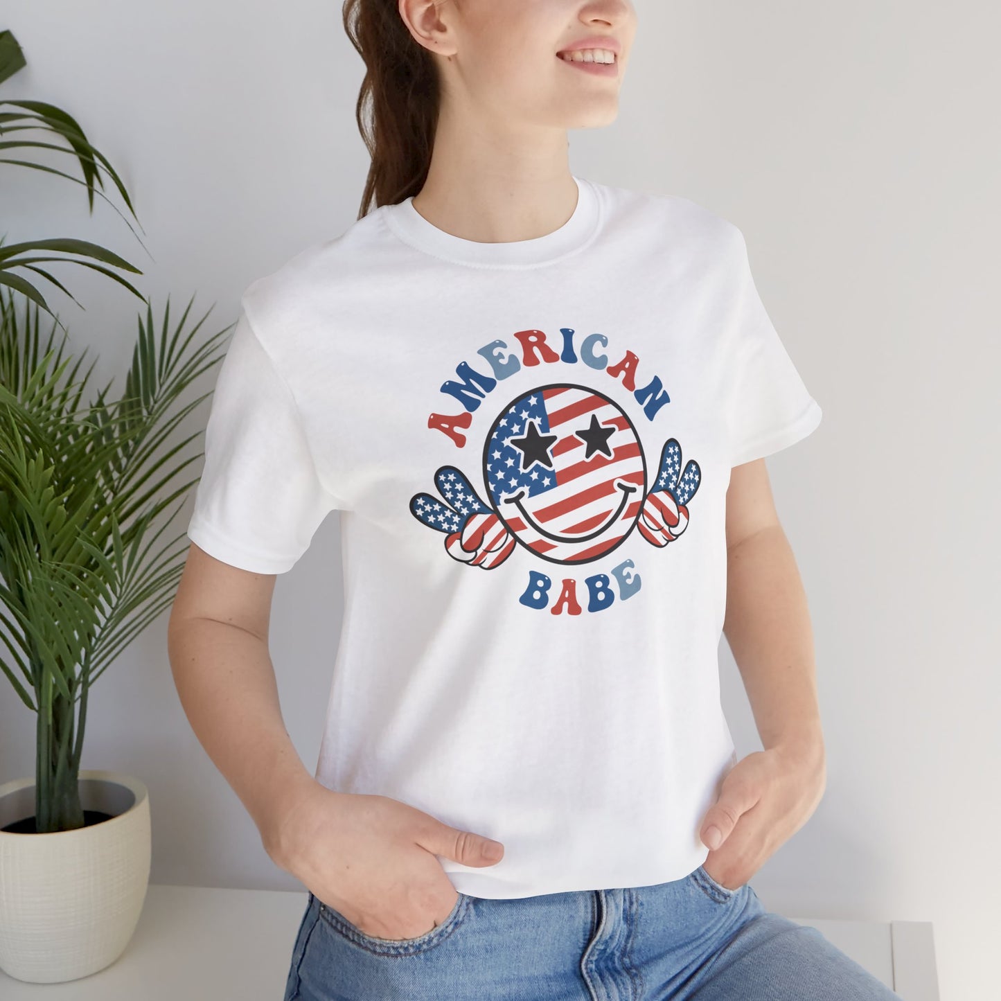 American Babe Graphic, Unisex Jersey Short Sleeve Tee