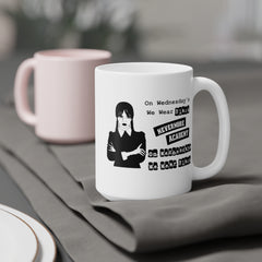 Wednesday Addams - Ceramic Mugs (11oz\15oz\20oz) | Pop Culture | Addams Family | Fan Gift | Gift For Her | Gothic Style Mug | Creepy Comedy