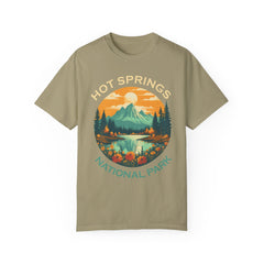 Hot Springs National Park Graphic, Comfort Colors Soft Relaxed Fit Unisex Garment-Dyed T-shirt
