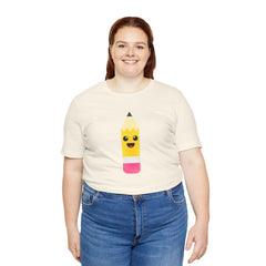 Emoji TEACHER PENCIL- Graphic Unisex Jersey Short Sleeve Tee