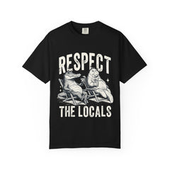 Alligator and Manatee Respect the Locals T-Shirt — Vintage Beach Vibes Graphic Tee