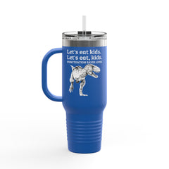Funny Dinosaur Punctuation Saves Lives Insulated Travel Mug