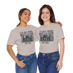 The Outsiders Shirt, Front and Back Images, Greasers Characters Shirt, Unisex Jersey Short Sleeve Tee