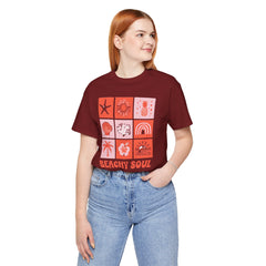 Beachy Soul Unisex Jersey Tee - Perfect Summer Vibes, Casual Wear, Gift for Beach Lovers, Vacation Outfit, Relaxed Style