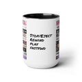 80s Movie Mug: Stop, Eject, Rewind, Play, FFwd