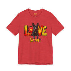 Personalized Love Your Dog T-Shirt — Designed with your dogs name and picture Graphic Tee