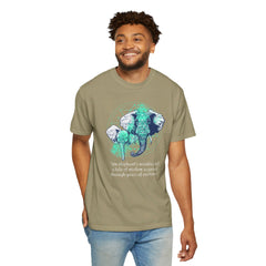Elephants Graphic  Garment-Dyed T-shirt
