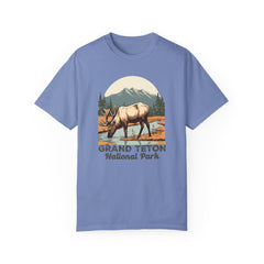 Grand Teton National Park Graphic, Comfort Colors Soft Relaxed Fit Unisex Garment-Dyed T-shirt