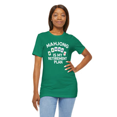 Mahjong Retirement Plan Tee, Fun Unisex T-Shirt for Game Lovers, Perfect Gift for Retirees, Mahjong Enthusiasts, Casual Wear
