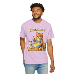 Whisker Cat Baking T-Shirt — Cute Cat Chef Graphic Tee