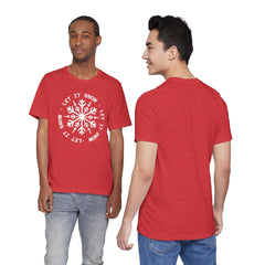 Let It Snow Snowflake T-Shirt — Christmas Winter Tee