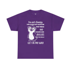 Clumsy Funny Penguin Graphic Tee | Unisex Heavy Cotton Tee | Great Gift for Animal Lovers, Birthdays, Casual Wear, Humorous Gifts, Everyday Style