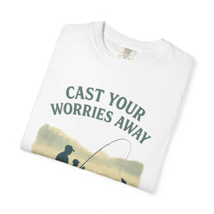 Fishing Vibe Unisex Garment-Dyed T-Shirt, Casual Wear, Outdoor Activities, Gift for Fisherman, Relaxation Tee, Summer Style