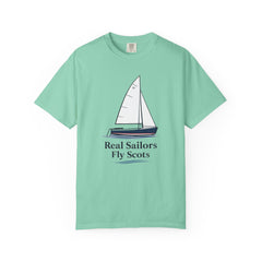 Hempstead Bay Sailing Club Graphic T-Shirt — "Real Sailors Fly Scots" Nautical Tee