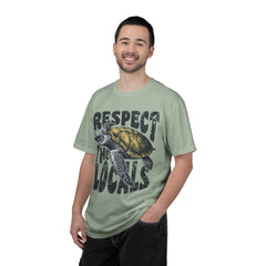 Respect the Locals T-Shirt — Sea Turtle Conservation Graphic Tee