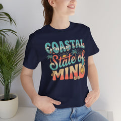 Coastal State of Mind Tee — Retro Beach Graphic T-Shirt