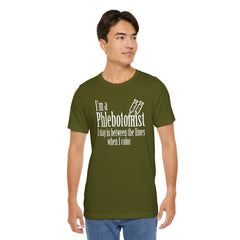 Phlebotomist Humor Tee, Funny Medical Shirt, Nurse Gift, Blood Tech Wear, Cute Phlebotomy Humor, Healthcare Apparel