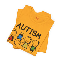 Autism Awareness Unisex T-Shirt - Colorful Kids Design