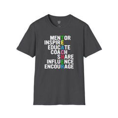 How Do You Spell TEACHER,Unisex T Shirt,Mentor,Inspire,Educate,Coach.Share,Influence,Encourage,Educator apparel,School wear,Teacher apparel