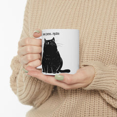 Some Coffee Please, Black Cat Graphic, Ceramic Mug, (11oz, 15oz)