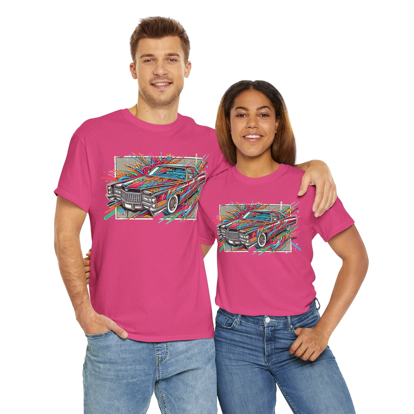 Graffiti Mania Cadillac Eldorado Graphic - Unisex Heavy Cotton Tee