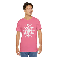 Let It Snow Galaxy Snowflake T-Shirt — Christmas Winter Starburst Tee