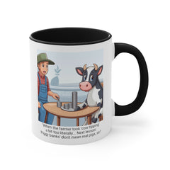 COW TIPPING Awareness - Accent Mugs | Cow Tipping Is Real, Bovine Humor. Gift For Him, Gift For Her, Farm Humor, Cow Fan Gift, Farm Animal