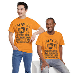 Humorous Barber Tee, Funny Barber Gifts, Unisex Cotton Shirt, Barber Appreciation, Father's Day Gift Tee, Hair Stylist T-Shirt