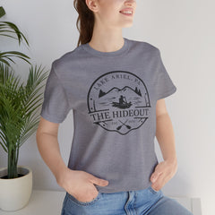 The Hideout Lake Ariel Tee — Vintage Lakeside Cabin T-Shirt