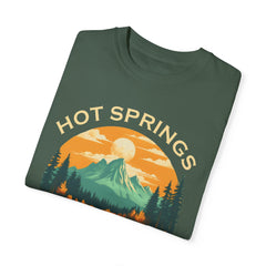 Hot Springs National Park Graphic, Comfort Colors Soft Relaxed Fit Unisex Garment-Dyed T-shirt