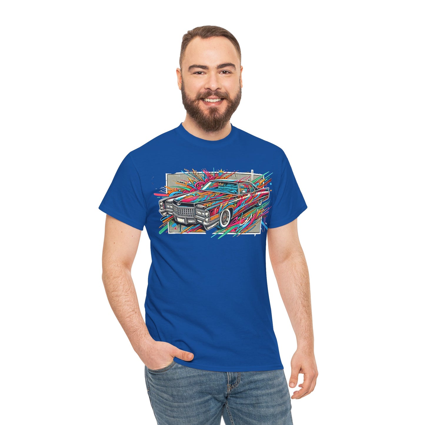 Graffiti Mania Cadillac Eldorado Graphic - Unisex Heavy Cotton Tee