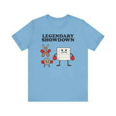 Legendary Showdown Rock Paper Scissors Funny Graphic Tee
