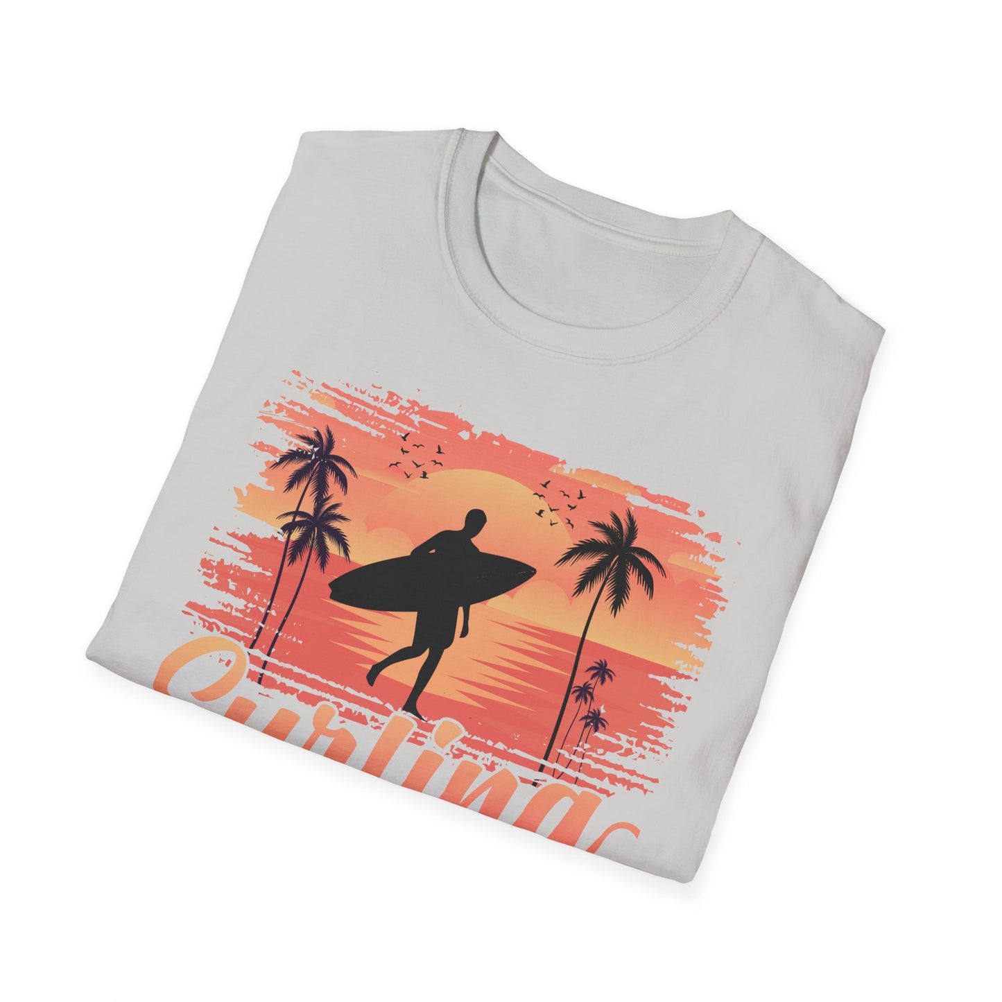 Surfing Unisex Softstyle Graphic T-Shirt