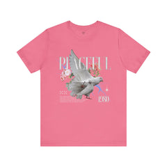 Peaceful Flowers With Dove Unisex Tee