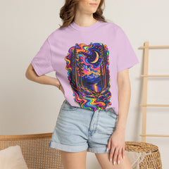 Mystical Psychedelic Moonlit Forest T-Shirt