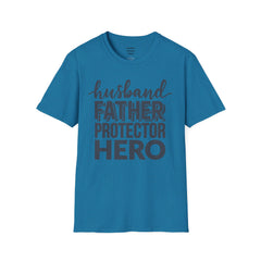 Husband Father Protector Hero Unisex Softstyle T-Shirt