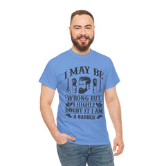 Humorous Barber Tee, Funny Barber Gifts, Unisex Cotton Shirt, Barber Appreciation, Father's Day Gift Tee, Hair Stylist T-Shirt