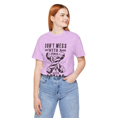 Funny Woman Barber Unisex Tee, Don't Mess with a Shears Shirt