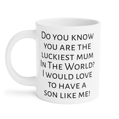Mum humor mug, funny mum gift, gift from son, unique mum gift, coffee lover, humorous mug, Mothers Day gift, present for mum, Birthday mug