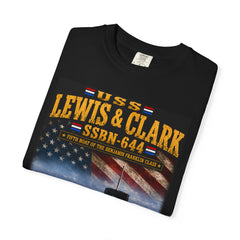 Lewis & Clark SSBN-644 Submarine T-Shirt — 'Ocean in View! O! The Joy.' Vintage Nautical Military Tee