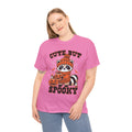 Cute But Spooky Halloween Raccoon! Graphic Unisex Heavy Cotton Tee