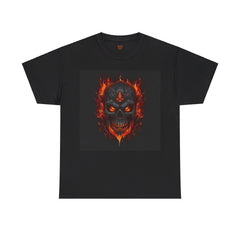 Fire Skull - Graphic Unisex Heavy Cotton Tee