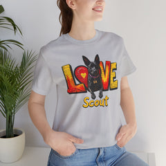Personalized Love Your Dog T-Shirt — Designed with your dogs name and picture Graphic Tee